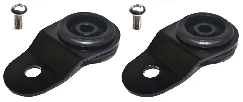 Torque Solution Radiator Mount Combo Inserts (Black) : Mitsubishi Evolution 7 8 9