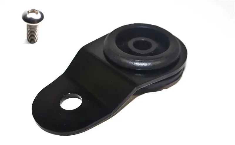 Torque Solution Radiator Mount w Insert ( Black ) : Mitsubishi Evolution 7 8 9