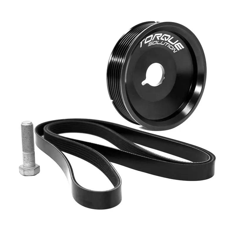 Torque Solution Underdrive Crank Pulley Kit Porsche Boxster Cayman 996 997 w AC (Excl Turbo Engines)