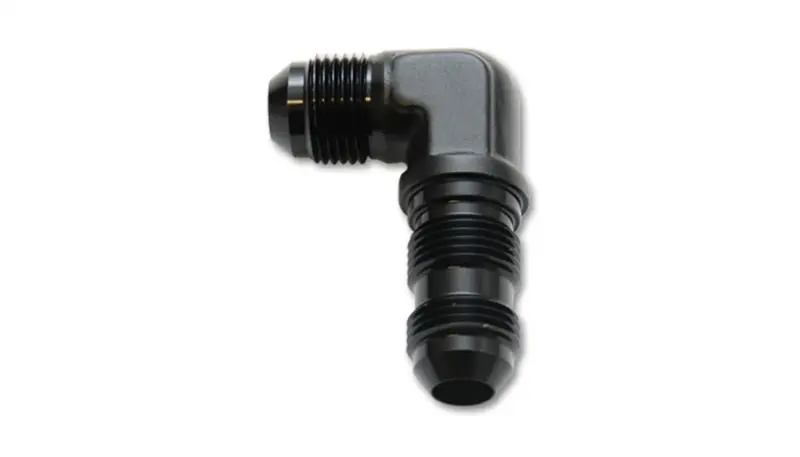 Vibrant 10AN Bulkhead Adapter 90 Degree Elbow Fitting Anodized Black Only