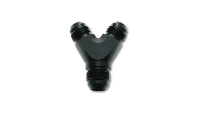 Vibrant 16AN x 16AN x 16AN Y Adapter Fitting Aluminum Black