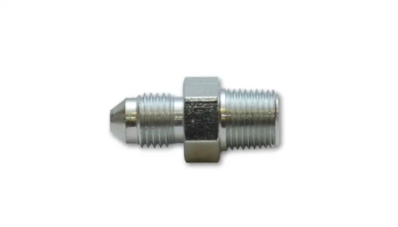 Vibrant 3AN to 1 8in NPT Straight Adapter Fitting Steel