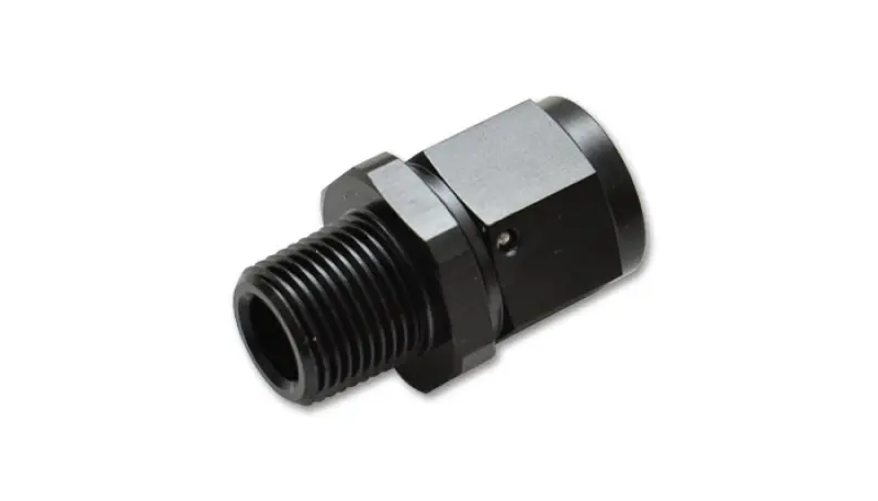 Vibrant 8AN to 1 2in NPT Female Swivel Straight Adapter Fitting