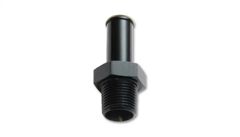 Vibrant 3 8in NPT to 1 2in Barb Straight Fitting Aluminum