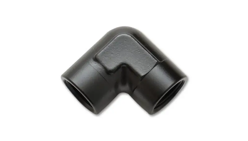 Vibrant 1 8in NPT 90 Degree Female Pipe Coupler Fitting