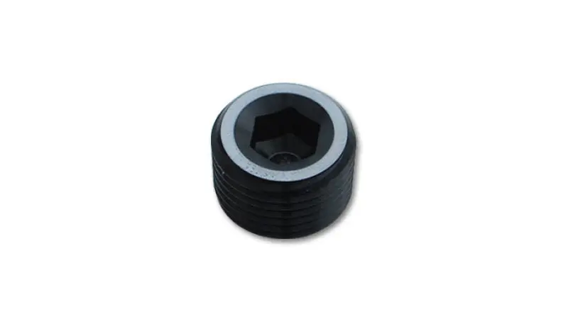 Vibrant 3 8in NPT Socket Pipe Plugs Aluminum
