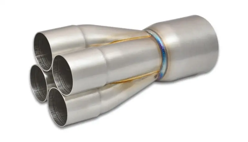 Vibrant 4 1 SS Merge Collectors (2in Inlet Slipover ID 3in Merge Outlet OD) Sold Individually