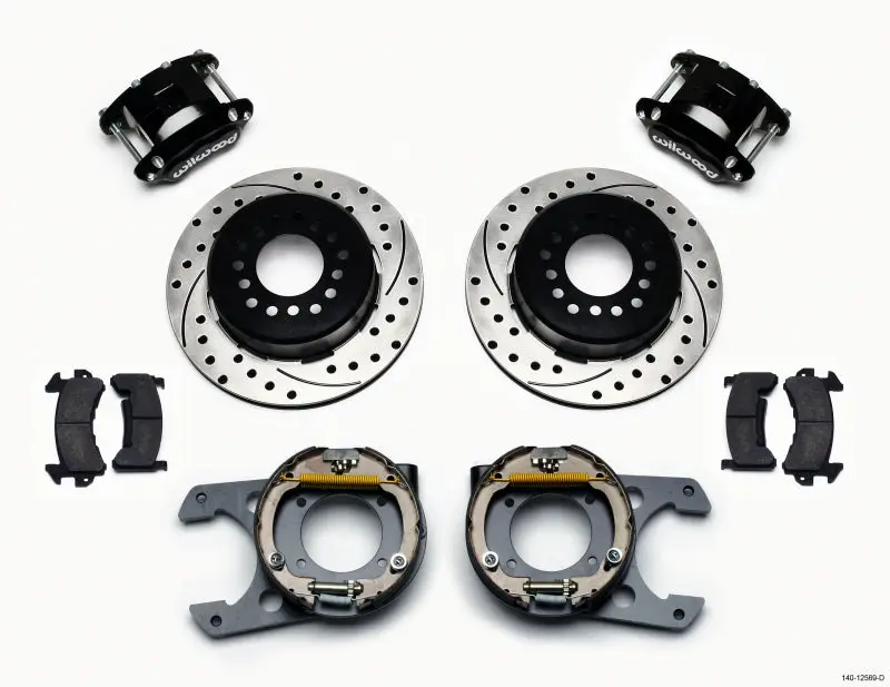 Wilwood D154 P S Park Brake Kit Drilled Chevy C 10 2.42 Offset 5 lug
