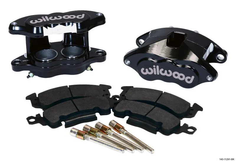 Wilwood D52 Front Caliper Kit Black Pwdr 2.00 2.00in Piston 1.04in Rotor