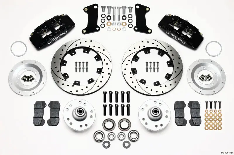 Wilwood Dynapro 6 Front Hub Kit 12.19in Drilled 67 69 Camaro (*Line Kit Needed*)