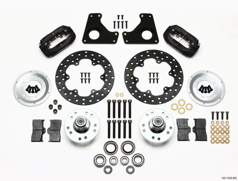 Wilwood Forged Dynalite Front Drag Kit Drilled Rotor 79 87 GM G Body