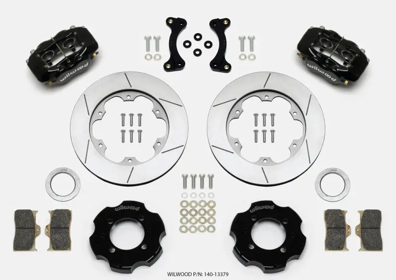 Wilwood Forged Dynalite Front Hat Kit 11.00in GT Rotor 95 05 Miata
