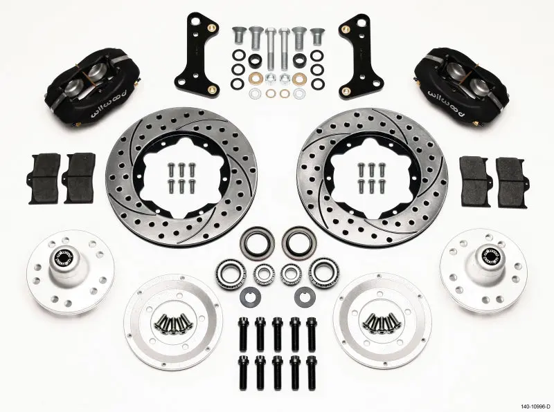 Wilwood Forged Dynalite Front Kit 11.00in Drilled 67 69 Camaro 64 72 Nova Chevelle
