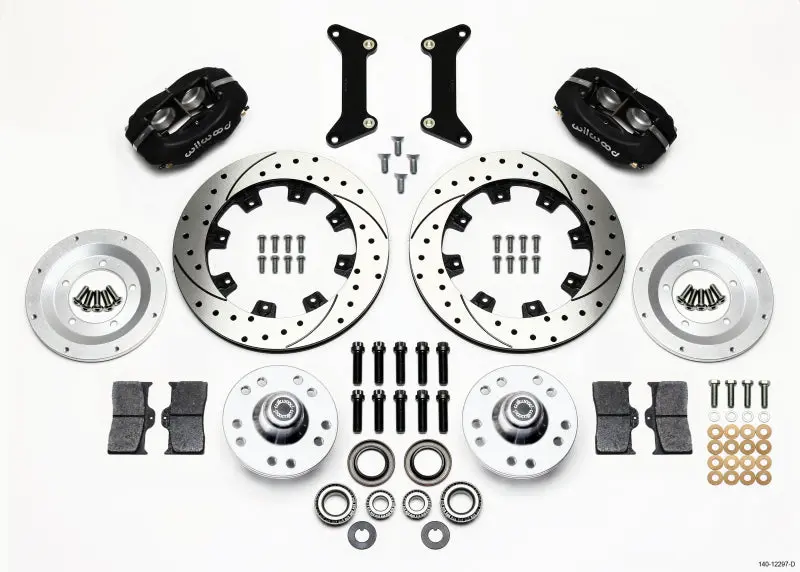 Wilwood Forged Dynalite Front Kit 12.19in Drilled 79 87 GM G Body