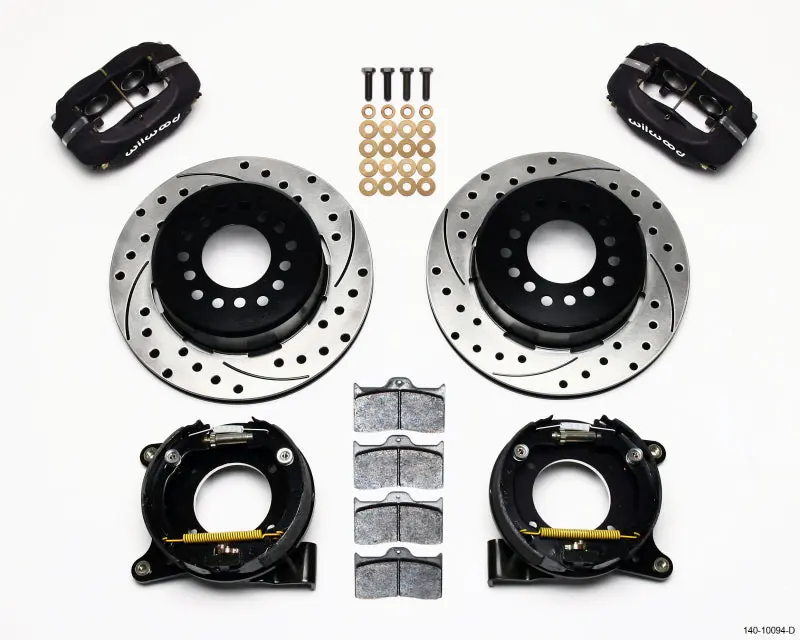 Wilwood Forged Dynalite P S Park Brake Kit Drilled Chevy C 10 2.42 Offset 5 lug