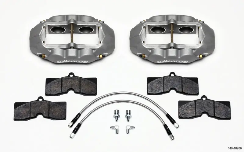Wilwood D8 4 Front Caliper Kit Clear Corvette C2 C3 65 82