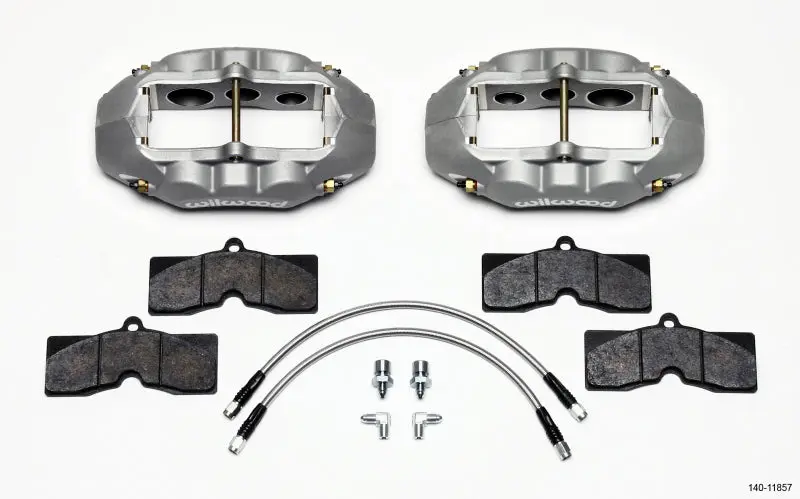 Wilwood D8 6 Front Caliper Kit Clear Corvette C2 C3 65 82