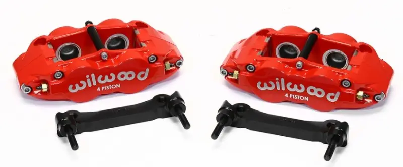 Wilwood Narrow Superlite 4R Rear Caliper & Bracket Kit Red 97 13 C5 C6 Corvette w OEM Rotors