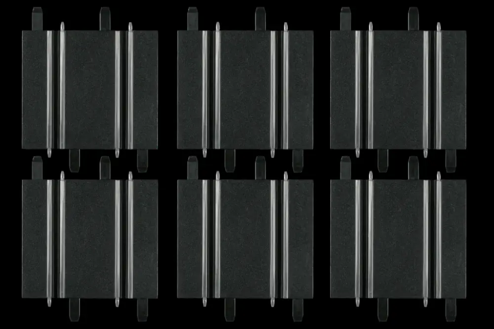 Carrera GO!!! Droites courtes 10 cm/11,4 cm (3 de chaque) Wet Conditions