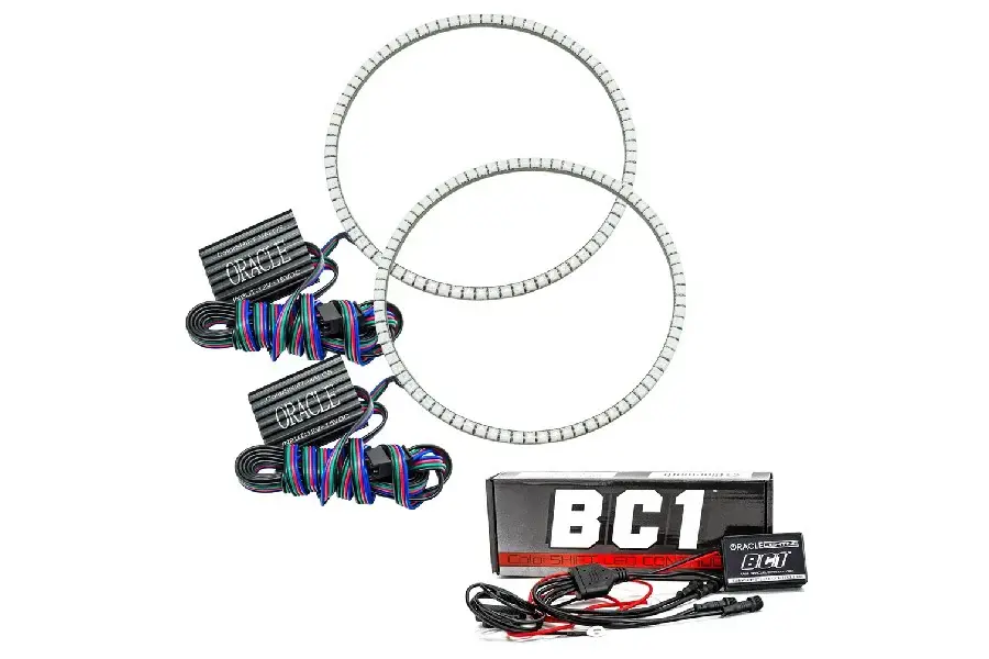 Jeep Wrangler JL & Gladiator JT Oracle LED Headlight Surface Affix Kit, Colorshift w/BC1 Controller