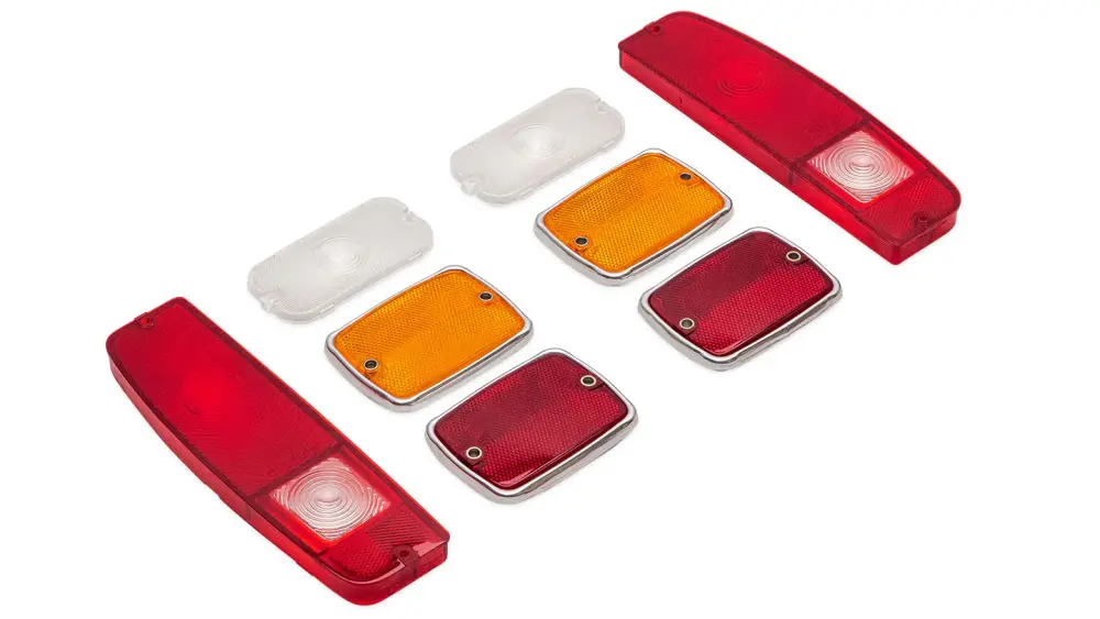 Outer Lens Kit - Taillights and Turn Signals, 1967 Ford Bronco - Complete Conversion Kit
