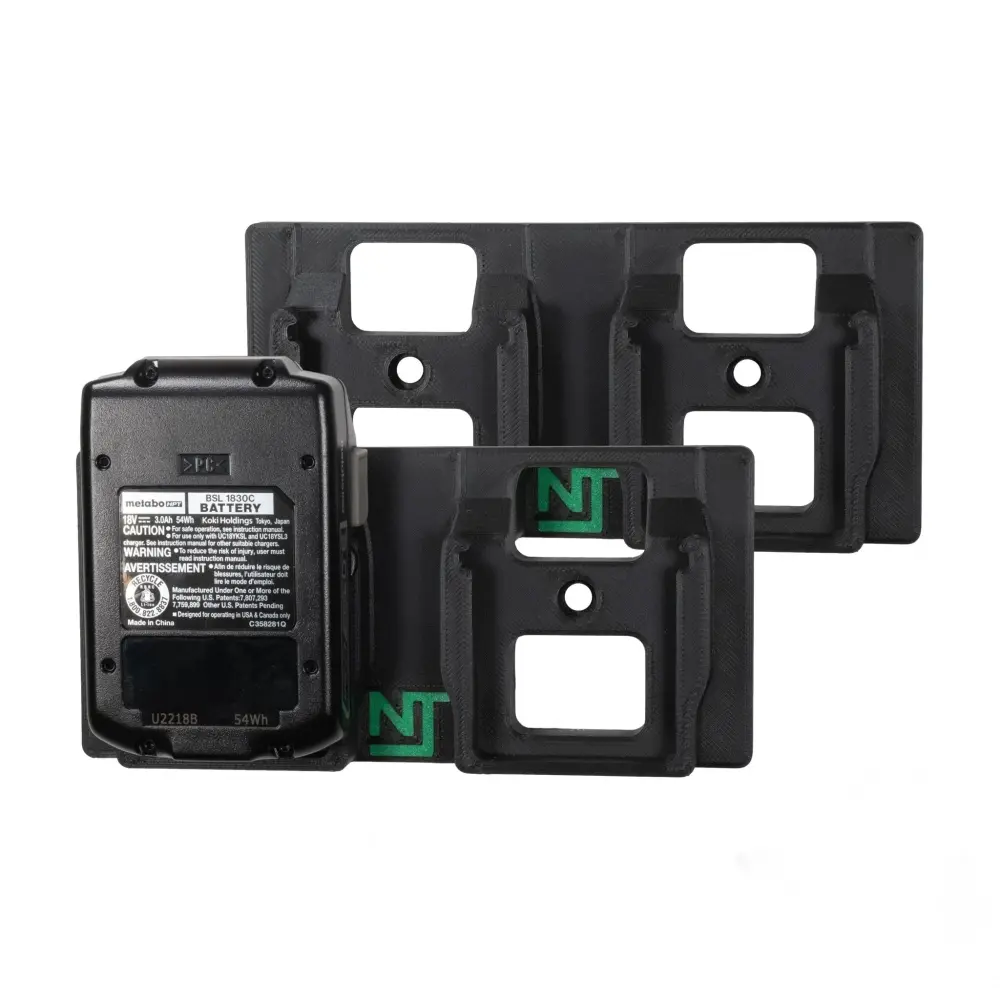 Battery Mounts Metabo HPT / Hitachi 18V Tools Dual two-unit from American Manufacturer