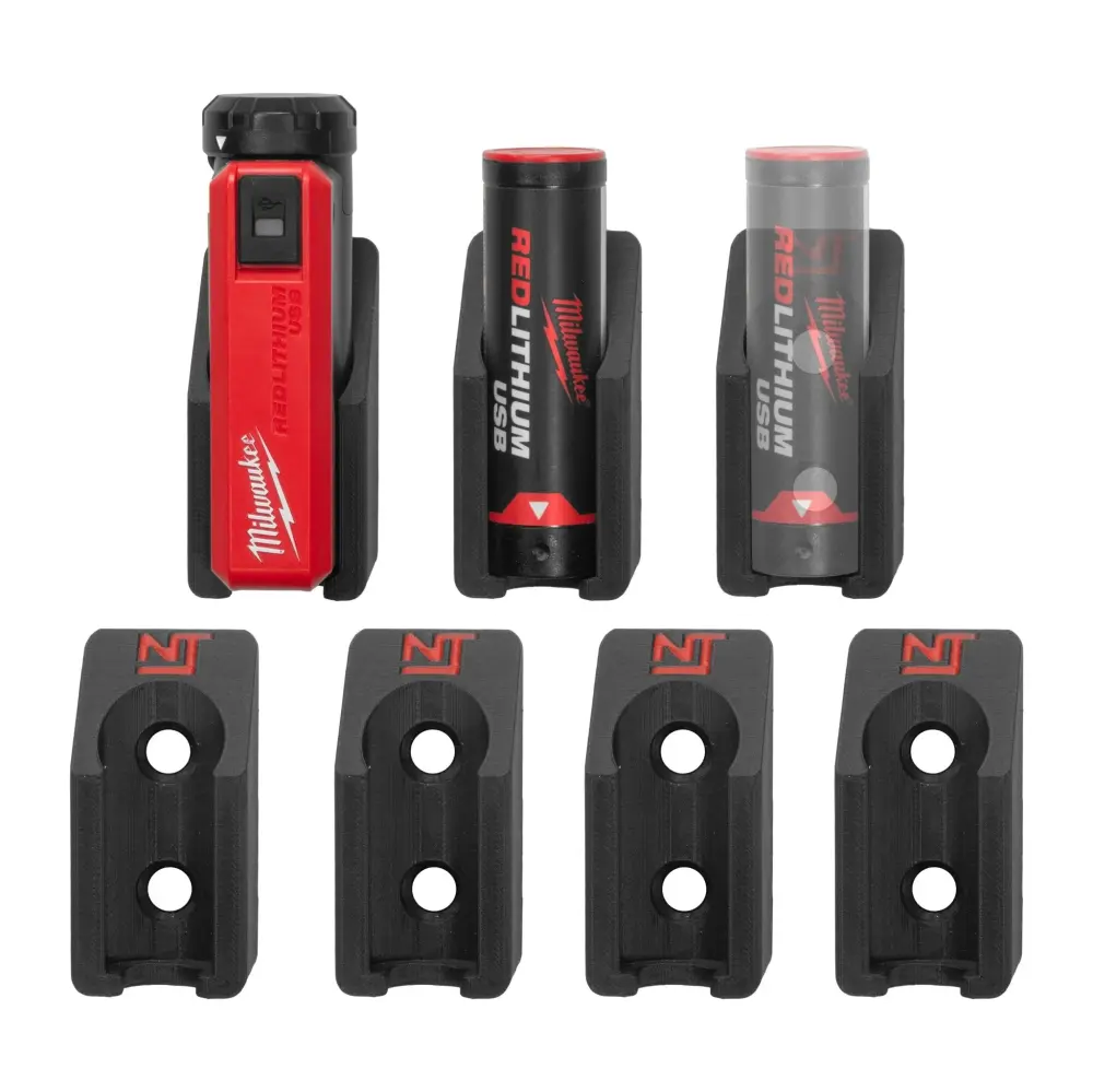 Battery Mounts Milwaukee Cherry Lithium (7-Pack)