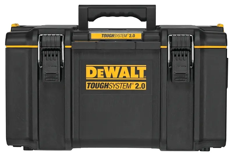 DEWALT ToughSystem 2.0 Series DWST08300 Large Tool Box, 110 lb, Polymer, Black