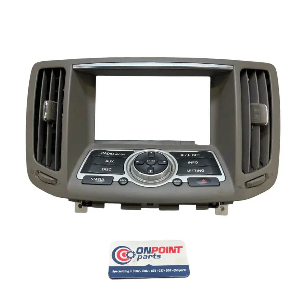 07-13 Infiniti G35 G37 Sedan Navigation Screen Controls Bezel 68270JK00B OEM IPG