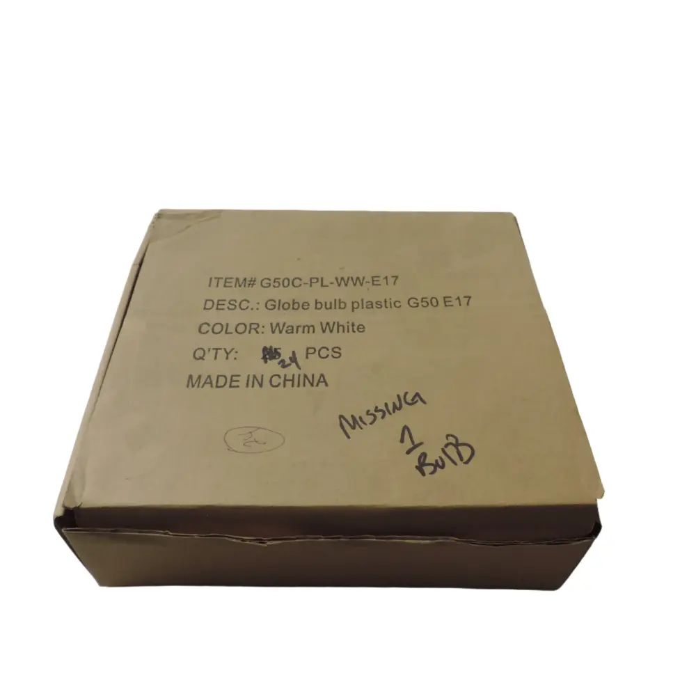 Globebulb Polymer G50 E17, WW, 24 bulbs (Partial Case)