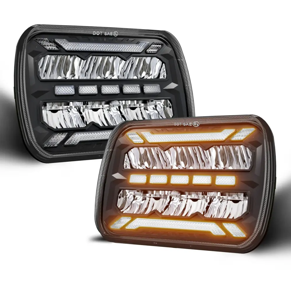 LED Headlight Jeep Cherokee Wrangler Ford Chevy GMC Toyota Nissan Dodge etc | DOT Compliant