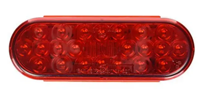 Truck Lite LED Ruby Oval Stop Turn Tail Light