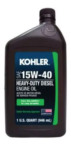 Kohler Part Number 25 357 48-S Bona fide OEM Case Oil 15W40 Heavy-Duty Diesel