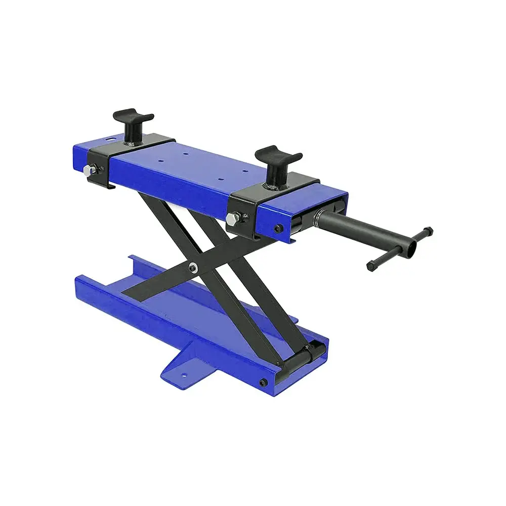 1100lbs Steel ATV Motorcycle Scissor Lift Jack Stand w/Saddle Safety Pins