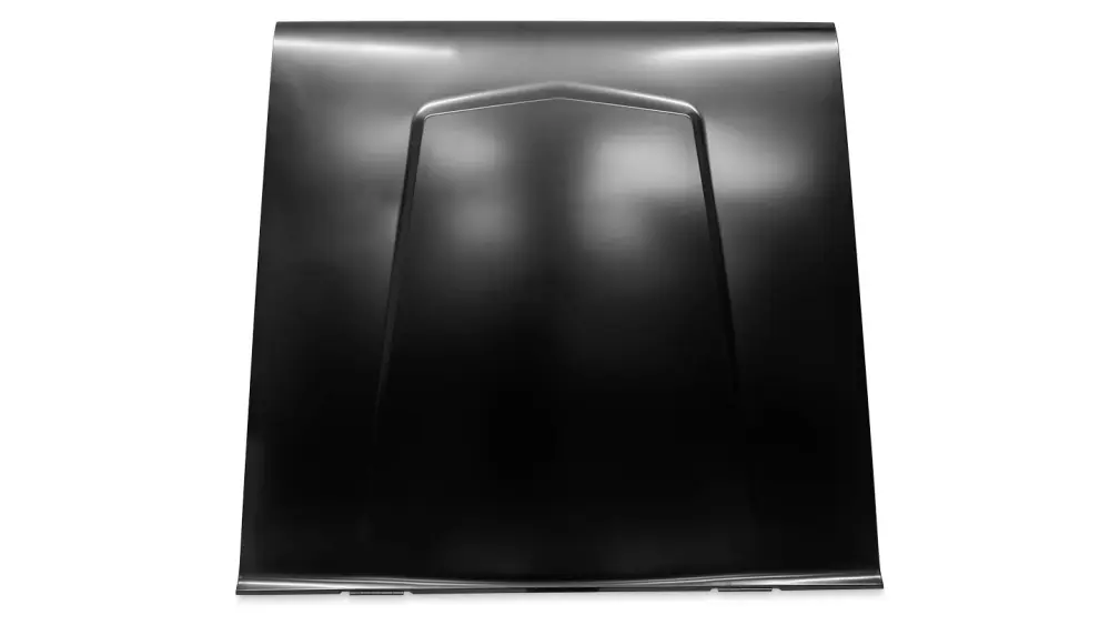 Hood - Steel w/Hinges, NO VENT HOLES, OEM Quality, 1966-77 Ford Bronco