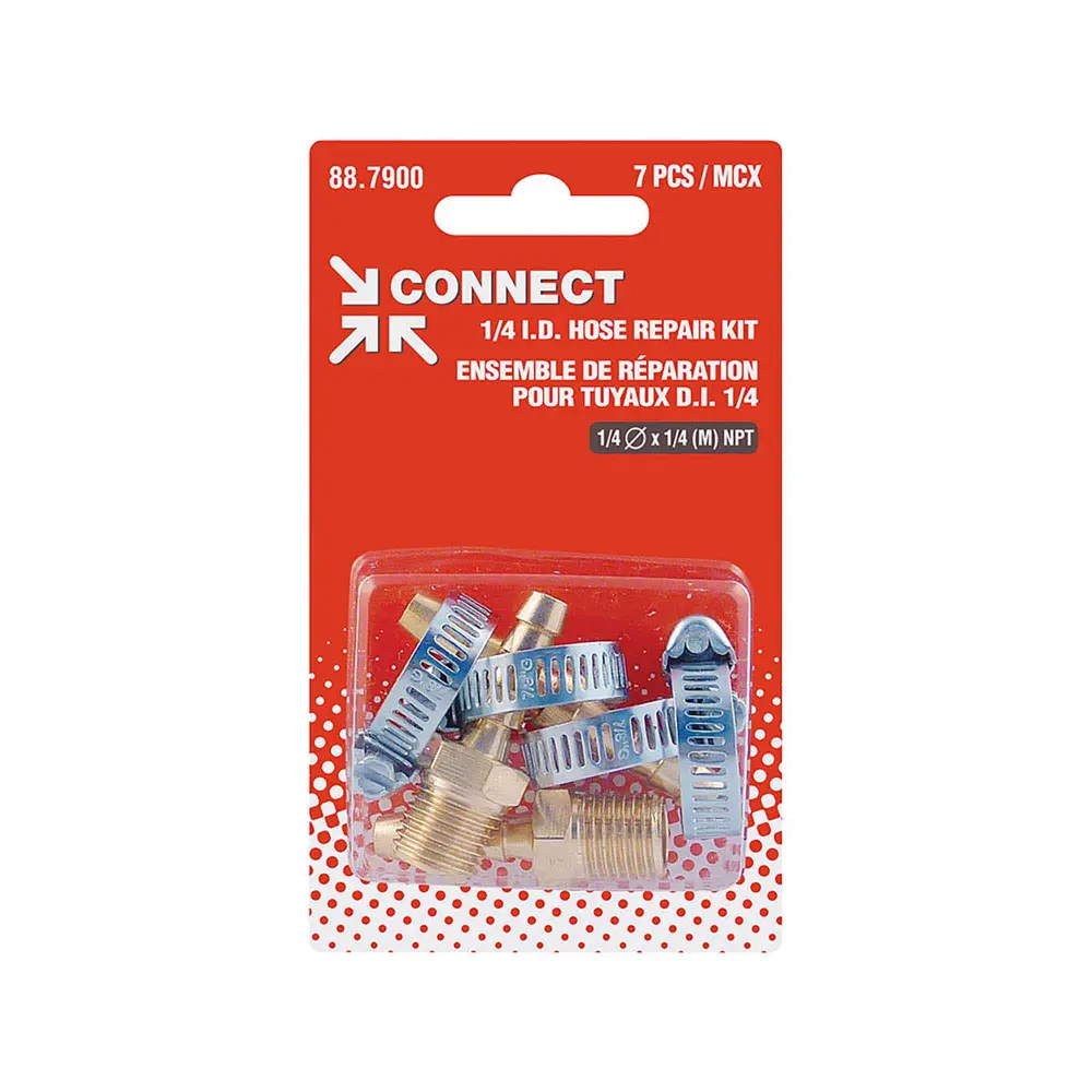 Heavy Duty Hose Repair Kit, 1/4 I.D. (7 Pieces)