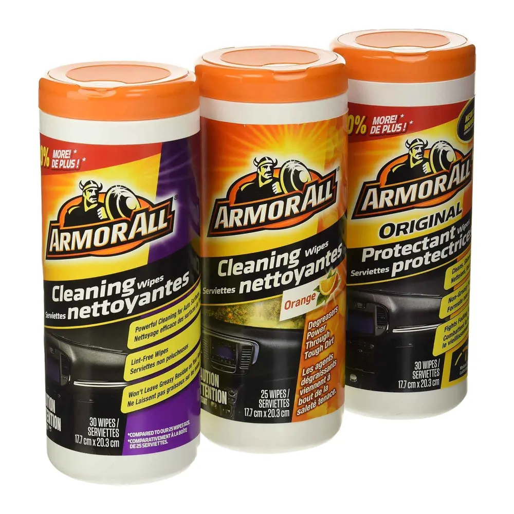 Non-Toxic Formula Car Interior Cleaning Towels, 3 Pack