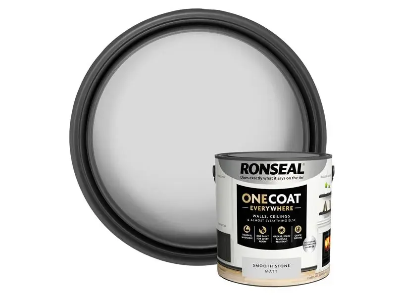 Ronseal One Coat Everywhere Interior Seamless Stone Matt 2.5 litre