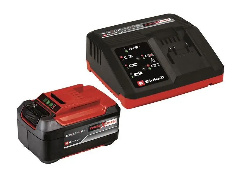 Einhell Power X-Change Battery & Charger Starter Kit 18V 1 x 5.2Ah Li-ion Rugged Orange
