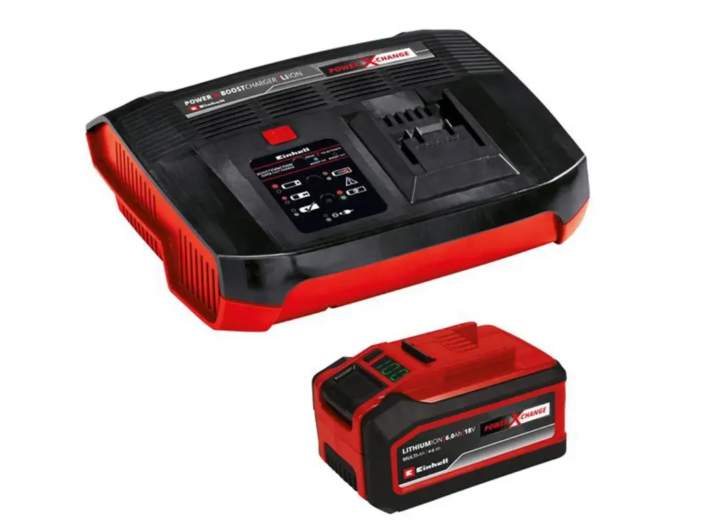 Einhell Power-X-Change Boostcharger Starter Kit 18V 1 X 4.0-6.0Ah Li-On Home and Travel