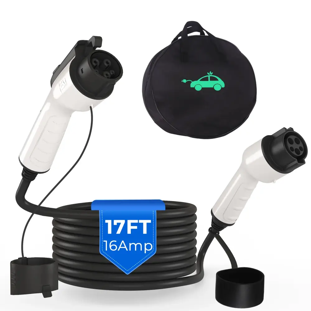 Level 1/Level 2 16Amp J1772 EV Charger Extension Cable,110V-240V