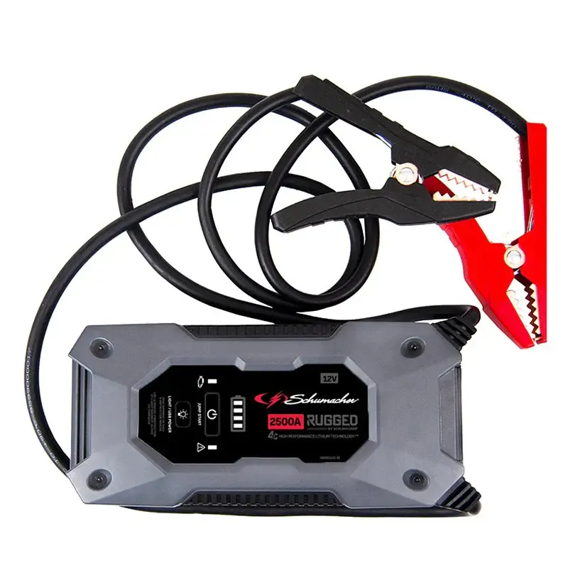 Schumacher SL1596 Carry-along Power Pack and Jump Starter, 12 V, 2500 , Lithium-Ion Battery