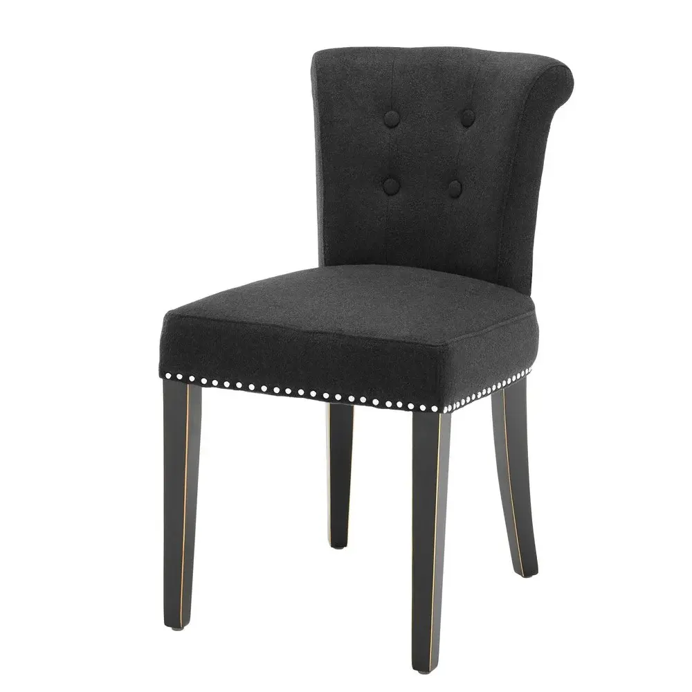 Key Largo Dining Chair - Jet-black Cashmere