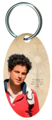 Tile Tracker St. Carlo Acutis Keychain