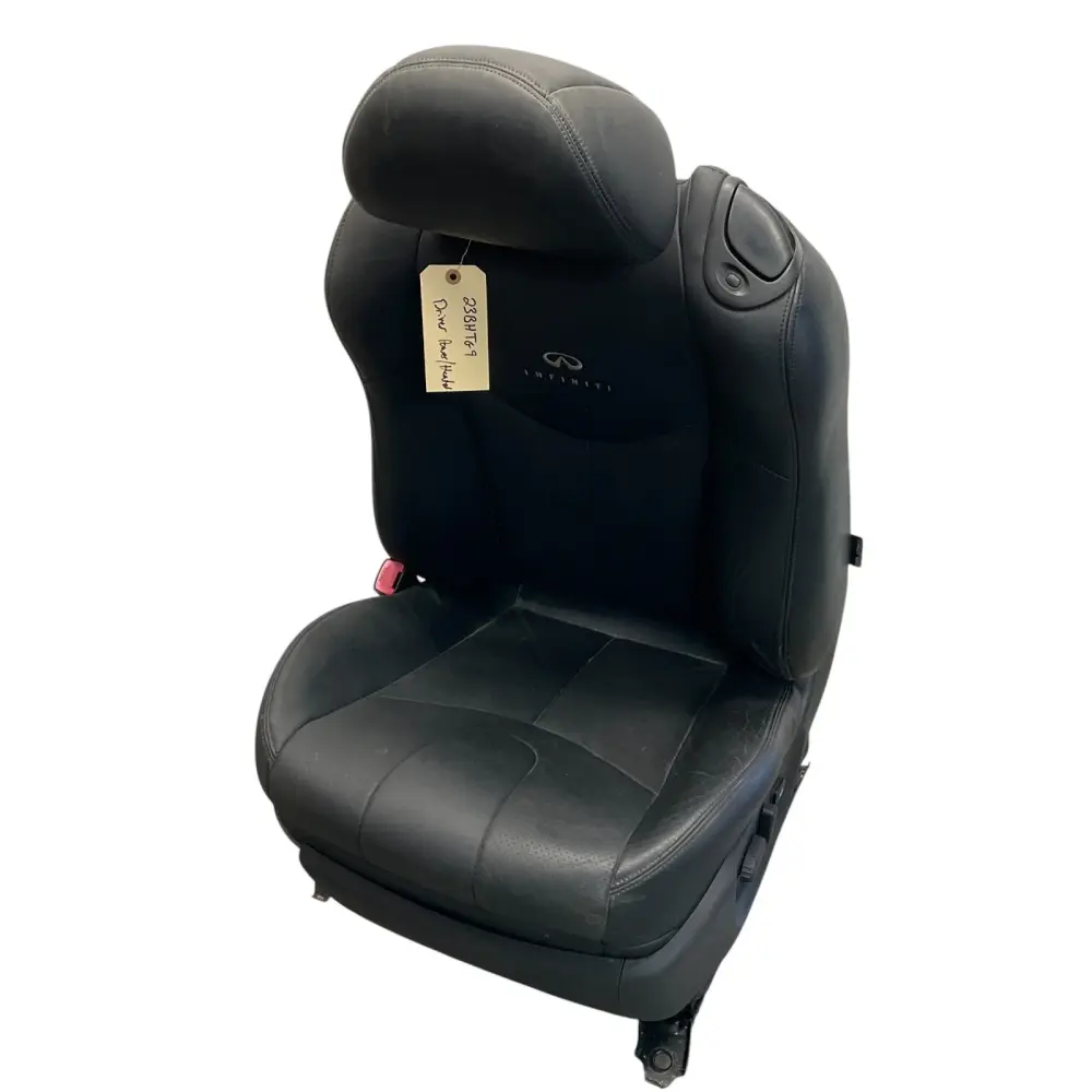 09-15 G37 Q60 Front Driver Coupe Warmed Power Leather Seat 873501NV1A Oem Htg