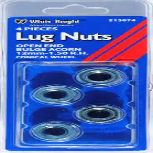 White Knight 12mm x 1.50 Open End Bulge Acorn Lug Nut