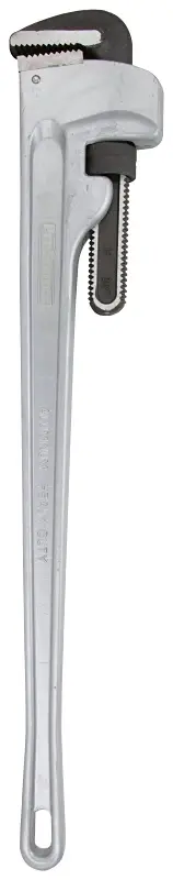 Vulcan JL40036 Pipe Wrench, 130 mm Jaw, 36 L, Serrated Jaw, Aluminum, Powder-Coated, Rugged Handle