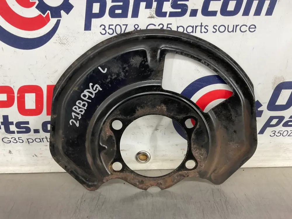 2007 Nissan 350Z Driver Left Front Brake Dust Cover Baffle Plate OEM 21BBPDG