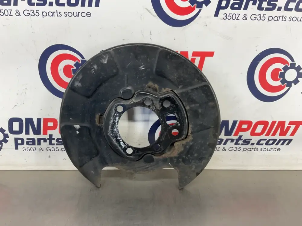 2007 Nissan 350Z Passenger Right Rear Brake Dust Cover Baffle Plate OEM 21BBPDK