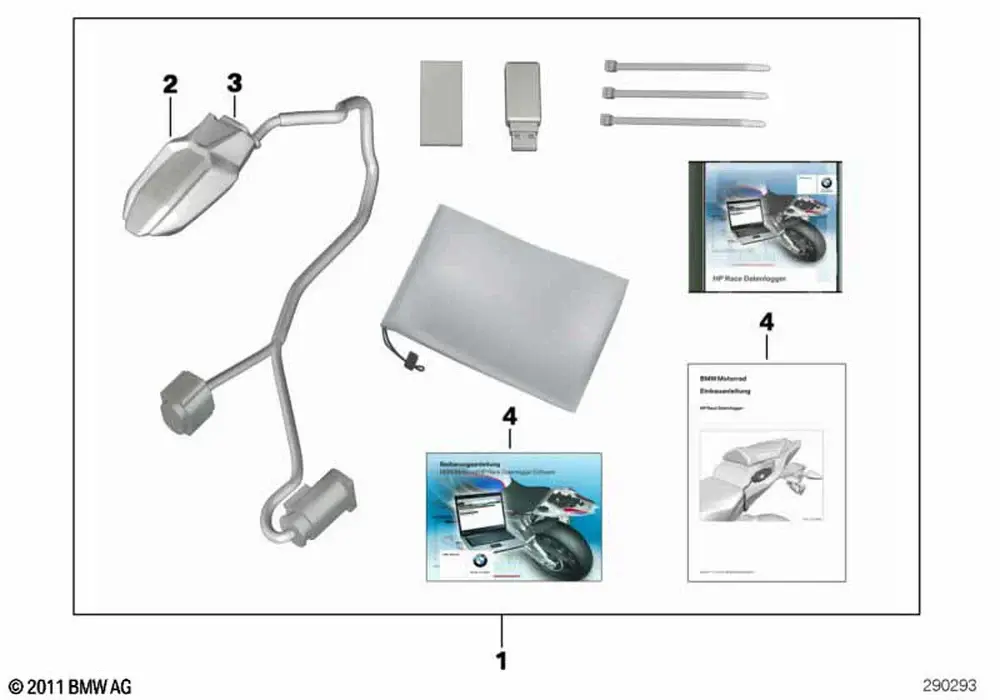BMW HP RACE Datalogger S 1000 RR / HP4